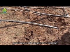 Esqueleto galvanizado en invernadero