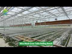 Bancos rodantes de malla de alambre ajustables 4x8 Mesa de flujo y reflujo