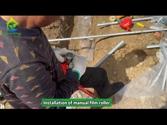 Rodillo de película superior manual de invernadero para sistema de ventilación