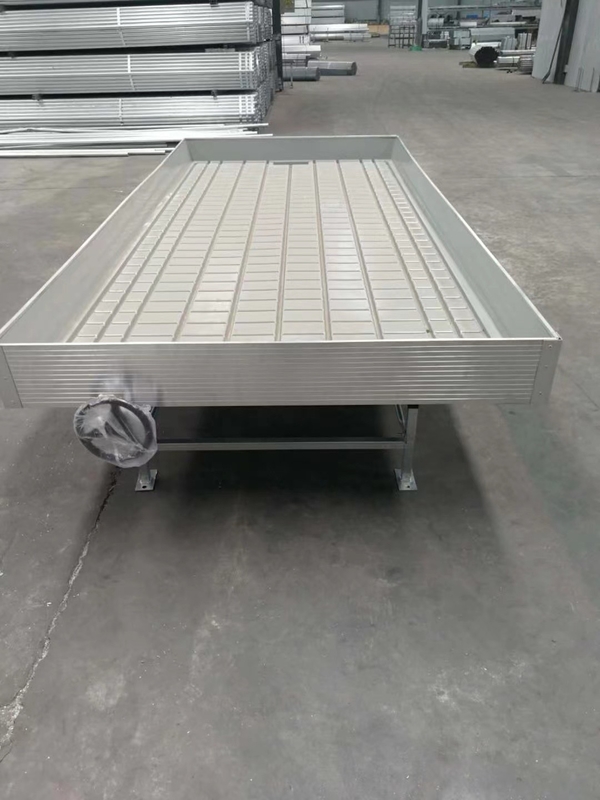 Crezca el banco de Tray Rolling Ebb And Flow de la inundación de la tabla para el almácigo del invernadero de la flor