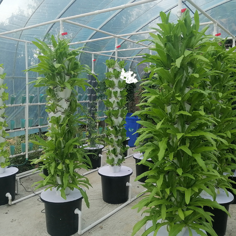 Sistema de cultivo de torres hidropónicas de pétalos de jardín 6/8/10 capas Luz LED opcional