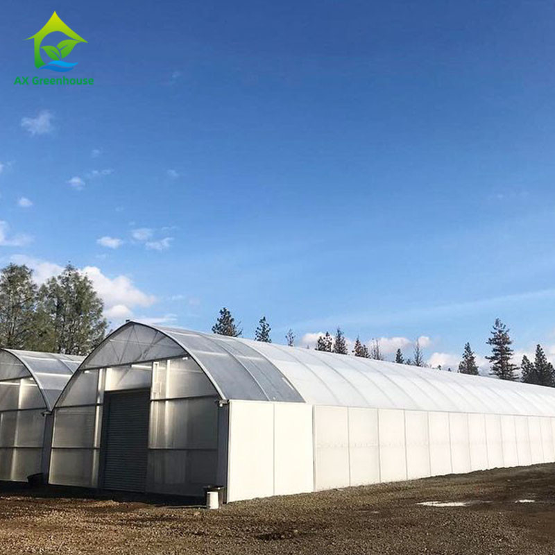 sistema de control del clima de Dep Grow Tunnel Greenhouse With de la luz de la altura de la pared de 1,8-3M